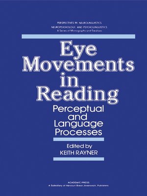 cover image of Eye Movements in Reading